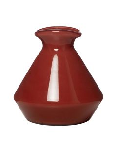 Hillary Vase rouge h15 d15,5cm