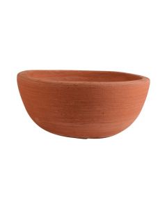 Outdoor Round Bowl Bloempot Terracotta oranje h8,5 d20 