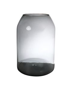 Barcelona Mouthblown Recycled Vase grey h35 d25 