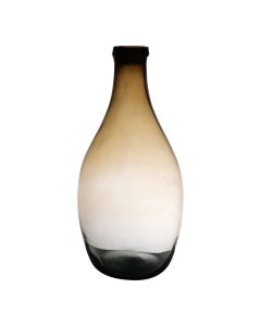 Elegant Luna souffle a la bouche recycle Vase ambre h37 d19 