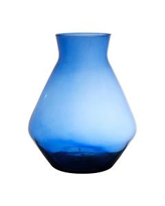 Alexandra Mouthblown Recycled Vase blue h25 d19 