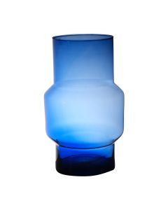 Pablo mundgeblasen Recycled Vase blau h40 d24 