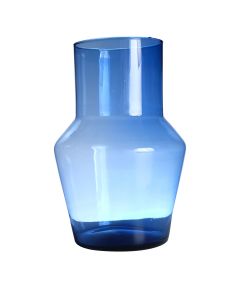 Evie mundgeblasen Recycled Vase blau h40 d28 