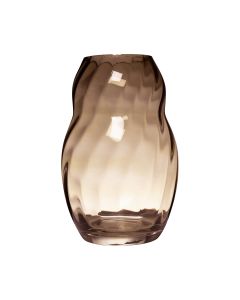 Yves Swirl Belly Vase taupe h24 d15 