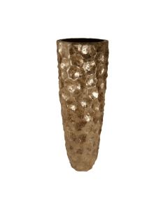 Honeycomb Planter gold h120 d40 