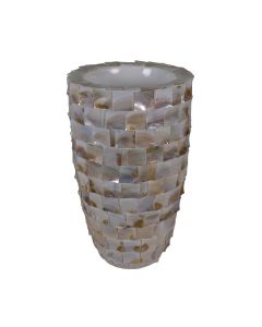 Pearl Structure Bloempot beige h70 d35 