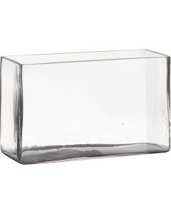 Rectangular Vase h15 10x25 