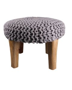 Knitted Footstool 40x40x35 dar 40x40x35