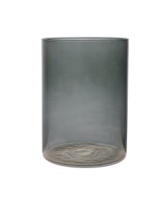 Essentials Levi Transparent Cylinder dark grey h25 d18 