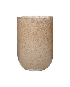 Essentials Emilia Granite Vase sand h20 d14 