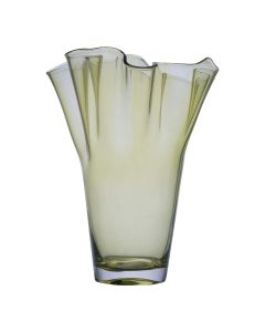 Tissue Vase transparent green h35 d24 sc  