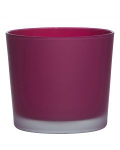 Conner Blumentopf Glass Matt  magenta h12,5 d14,5 