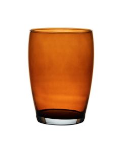 Essentials Hood Transparent Vase amber h20 d14 