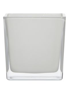 Regular Cubic Vase white 6x6x6cm 