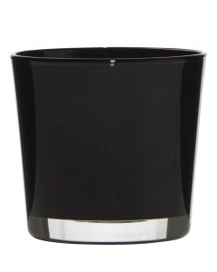 Conner Regular Planter Glass black h9 d10 