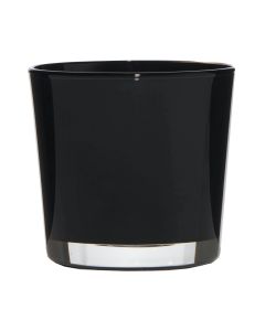 Conner Regular Planter Glass black h12,5 d14,5 