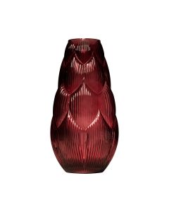 Artis Vase sur pied rouge h35 d18 