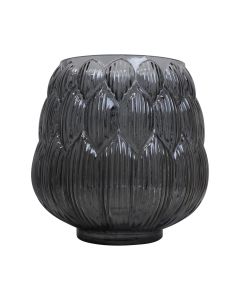 Artis Vase sur pied gris h24 d24 