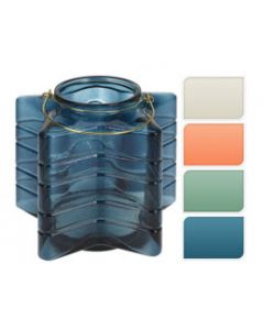 Glass Lantern couleur assorti h23 