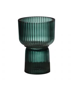 Singapore Candleholder green h15,5 d10,5 