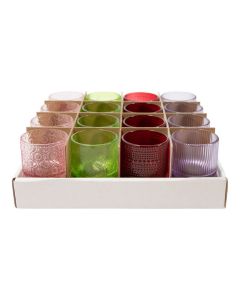 Sweet Theelicht display 4 assorti h9 d6,5 cm (16pcs)