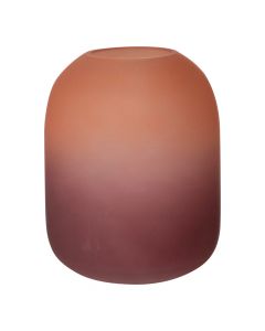 Gigi Vase ombre rose/rouge h17 d13,5 (cc)