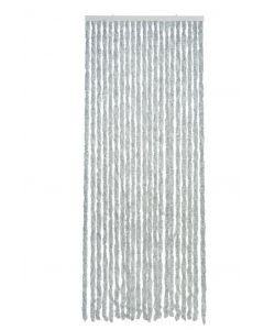 Martinique Rideau anti-mouches gris/blanc 90x230cm 