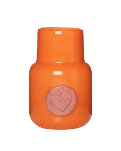 Sarai Vase Heart orange h24 d17 