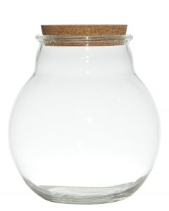 Bubble With Cork Vase Boule h21,5 d19 