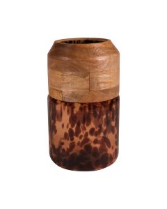 Leopard Mango Vase h25,5 d15 (cc)