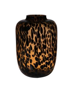 Vase Tiger Big Amber Black cc H42 D29