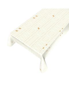 Nappe Grace ivoire or 140cmx20mtr