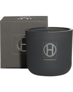 Hib grijs Scented Candle grey mat H13 D14