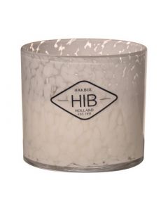 Hib White Musk Cylinder Duftkerze Tiger Weiss H12 D12