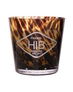 Candle HIB Sweet Berry Conical Tiger Amber H11,5 D12