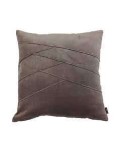 Uneven Pintuck coussin taupe 45x45cm 