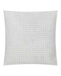 Stonewash Dobby Knit coussin argent 45x45cm 