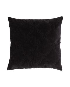 Moroccan Velvet Cushion black 45x45cm 