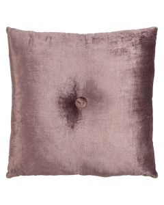 Rayon Velvet 1 Button Stuhlkissen mauve 45x45cm 