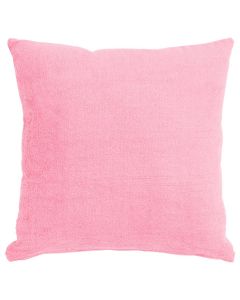 Terry kussen roze 45x45cm 