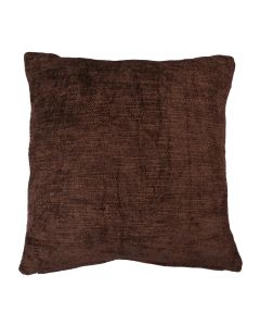 Coco Chenille coussin brun 45x45cm 