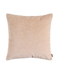 Rose Embroidery coussin beige 45x45cm 