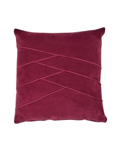 Uneven Pintuck Cushion magenta 45x45cm 