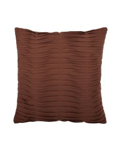 Pleated  coussin brun 45x45cm 