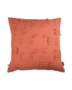 Uneven Ruffle Kissen Orange 45x45cm 