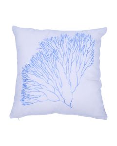 Coral Cushion blue white 45x45cm 