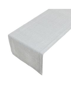 Medium Fine Stripe Tischläufer dunkel Grau 50x140cm 