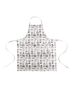 Kitchentools Apron black/white 75x90cm 