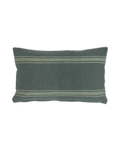 Heavy Big Stripe coussin vert 30x50cm 