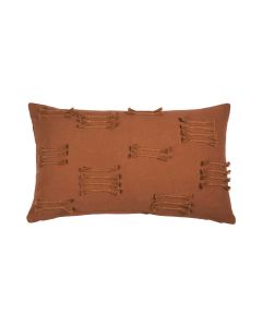 Uneven Ruffle Cushion brown 30x50cm 